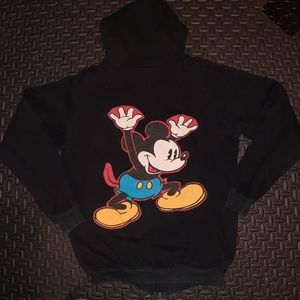 Vintage Mickey Mouse Zip Up Hoodie